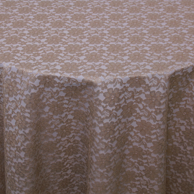 FRENCH LACE TAUPE OVERLAY